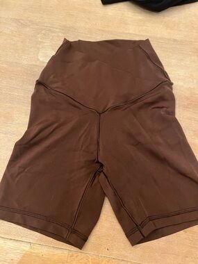 aerie High-Waist Bike Shorts - Brown